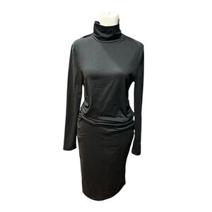Black Turtleneck Dress, NWOT, S